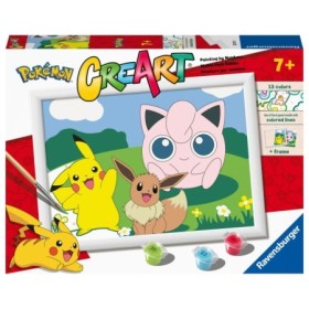Ravensburger - CreArt pictura pe numere pentru copii personaje Pokemon Ravensburger - 1